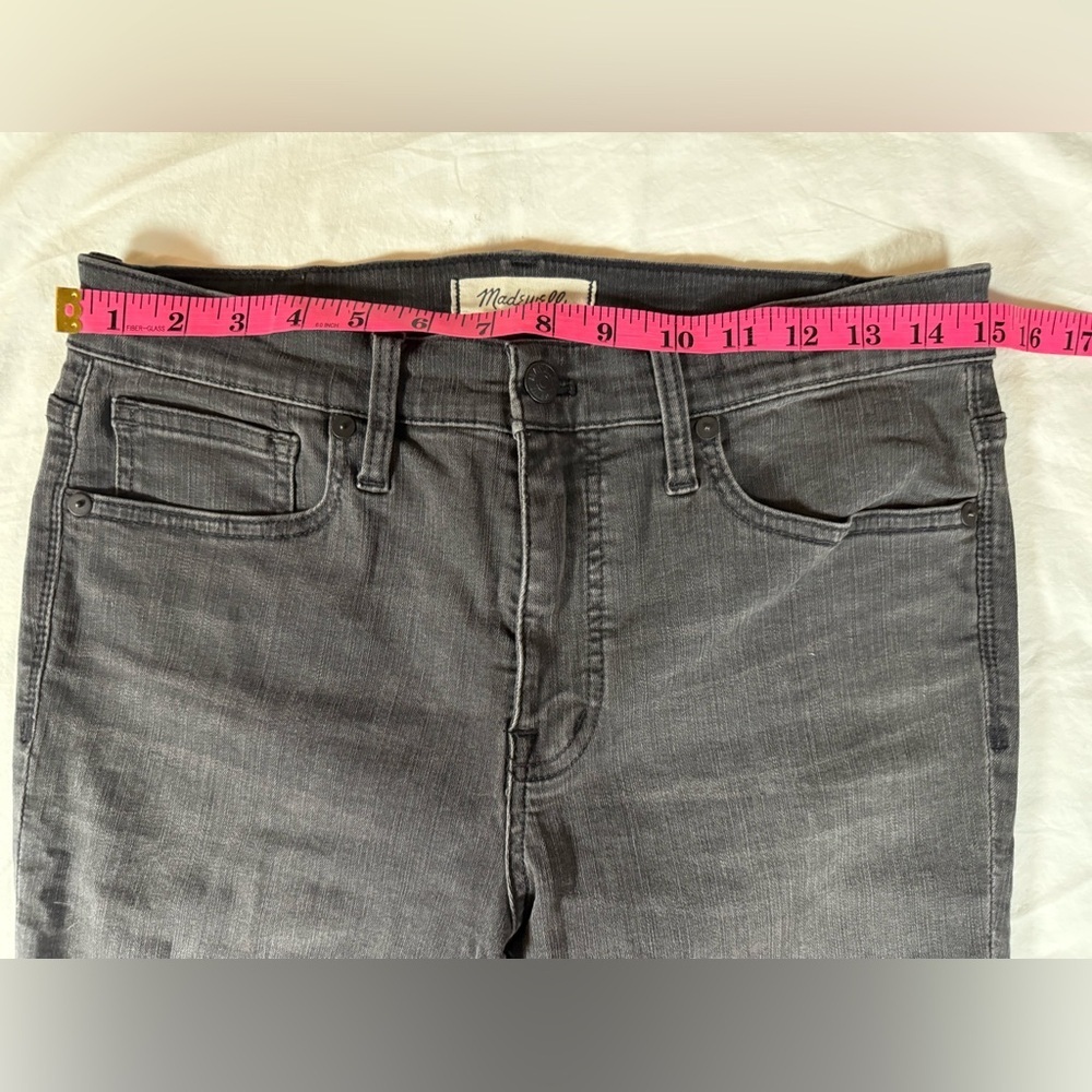 Madewell 9” High Rise Skinny Jeans in Black Sea 29 Tall - Picture 10 of 13